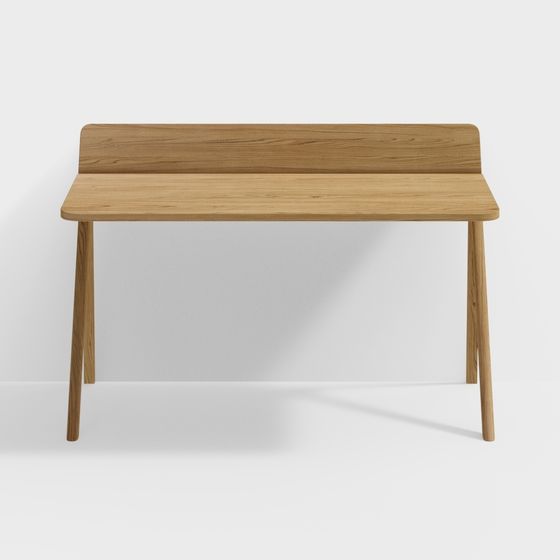 Stylish Wooden Bench 3D model