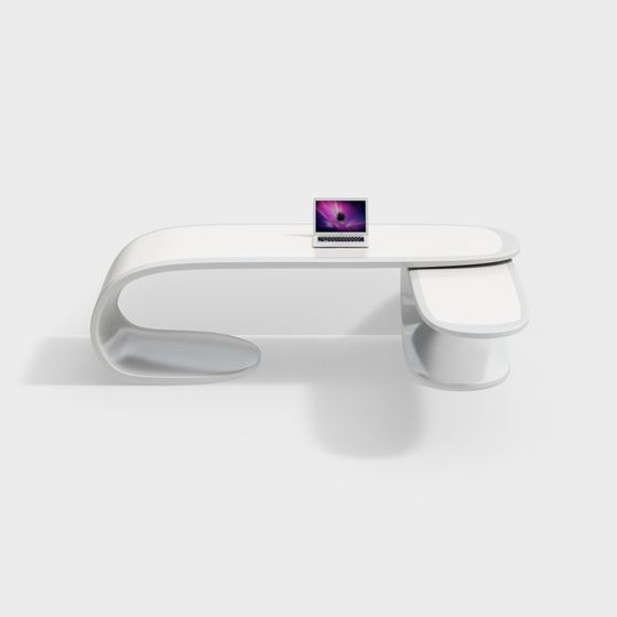 Sleek Modern Office Desk 3D model