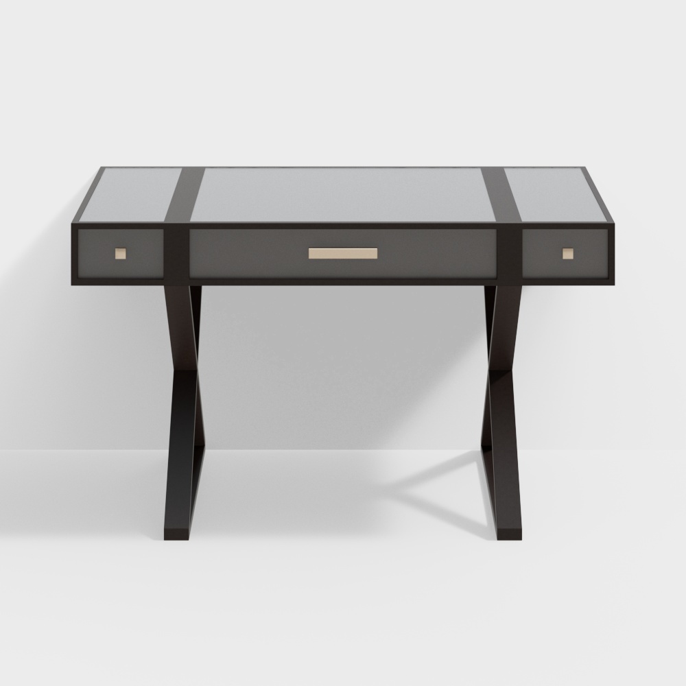 Modern minimalist light luxury desk black