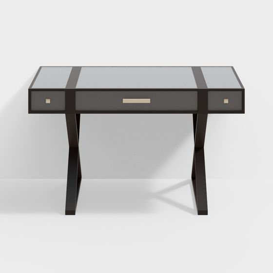 Elegant Urban Office Desk 3D model for Creative Spaces