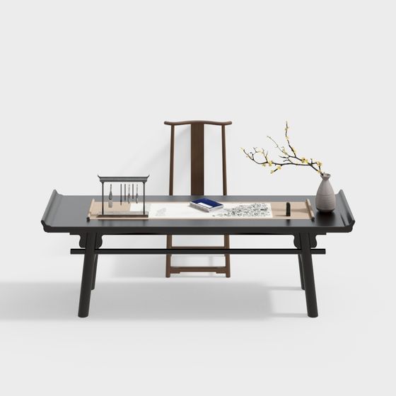 Chinese Calligraphy Desk 3D model