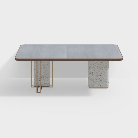Concrete Art Table 3D model