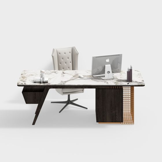 Urban Office Desk 3D model