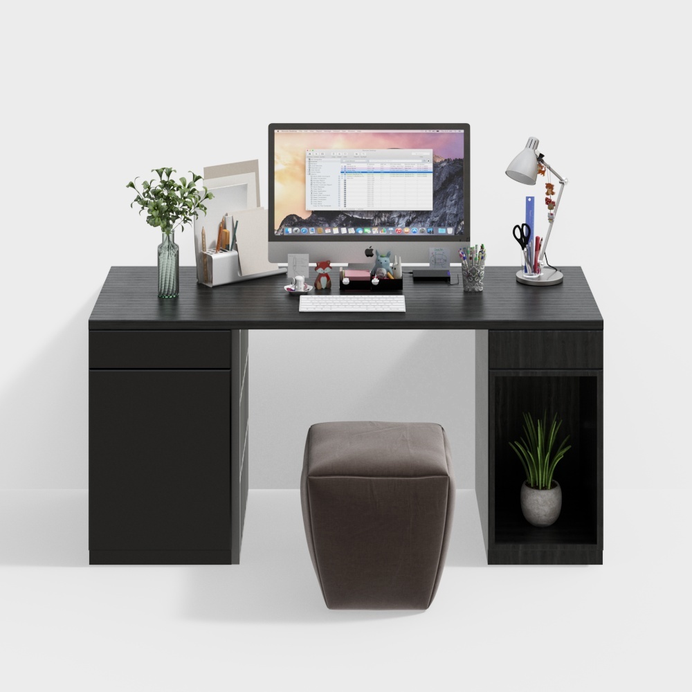 Modern desk combination jewelry combination stool