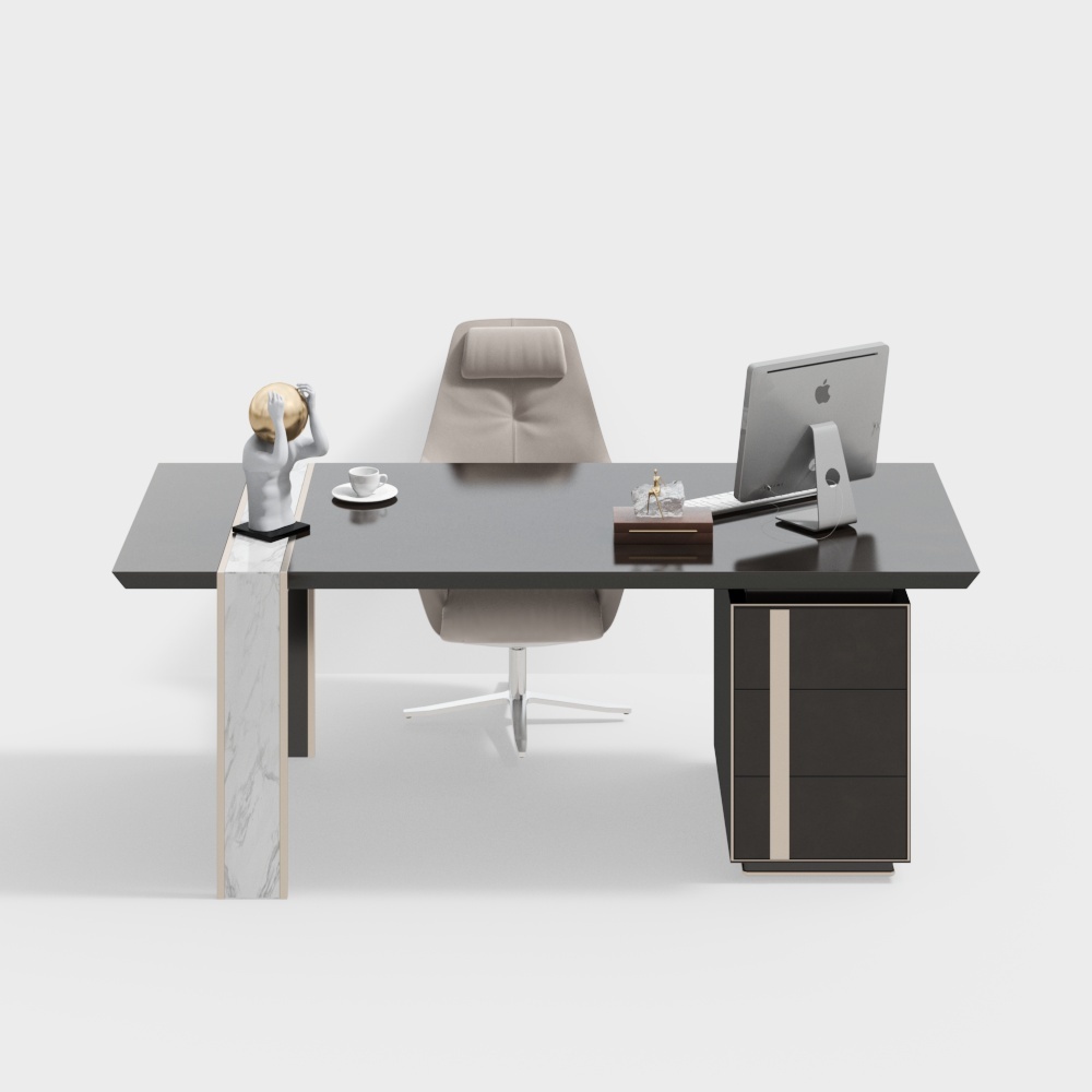 Modern study swi turnchair desk and chair combination