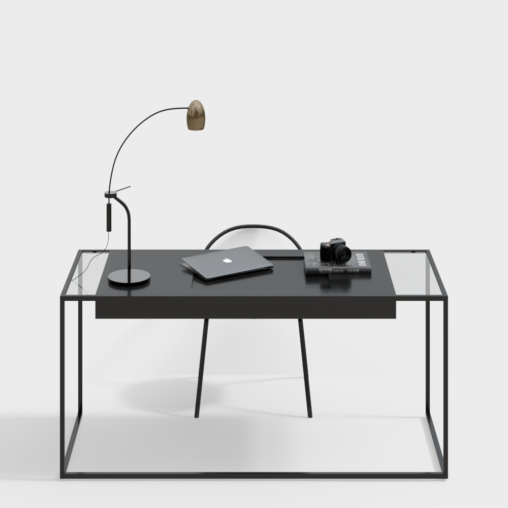 Modern combination of study desks and chairs