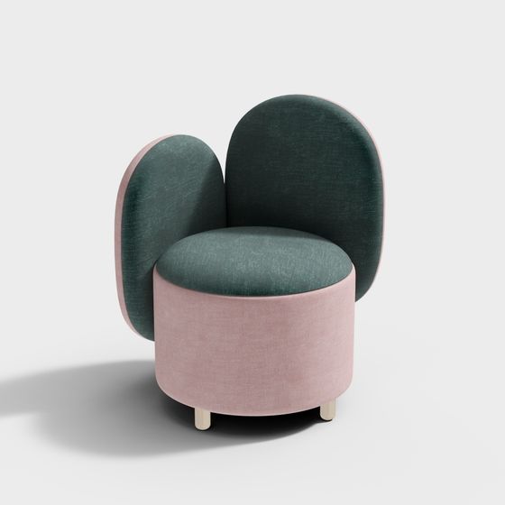 Chic Low-Poly Chair 3D model for Cozy Spaces