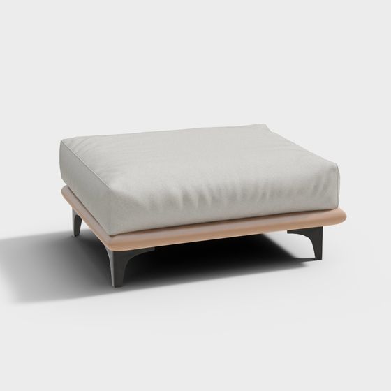 Urban Comfort Ottoman 3D model for Contemporary Spaces