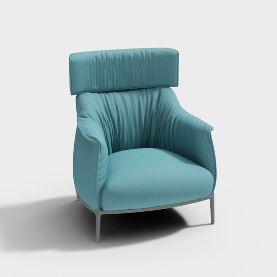 Elegant Low-Polygon 3D Chair Model for Modern Spaces