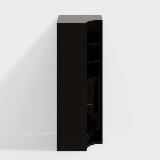 Urban Corner Bookshelf 3D Model