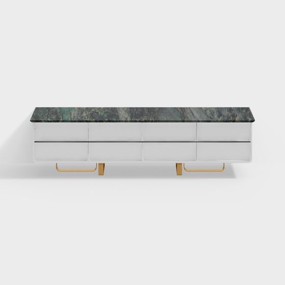 Stylish Urban TV Cabinet 3D model for Contemporary Interiors