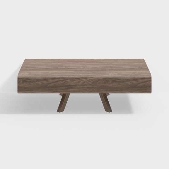 Urban Wooden Coffee Table 3D model