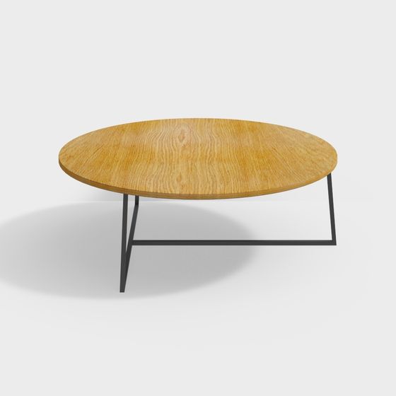 Low-Poly Round Table 3D model Design