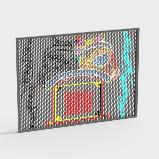 Neon Light Decoration 3D model