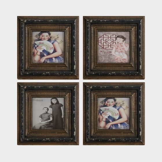 Vintage Frames 3D model for Creative Projects