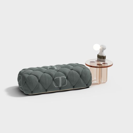 Stylish Low-Poly Sofa 3D Model for Contemporary Spaces