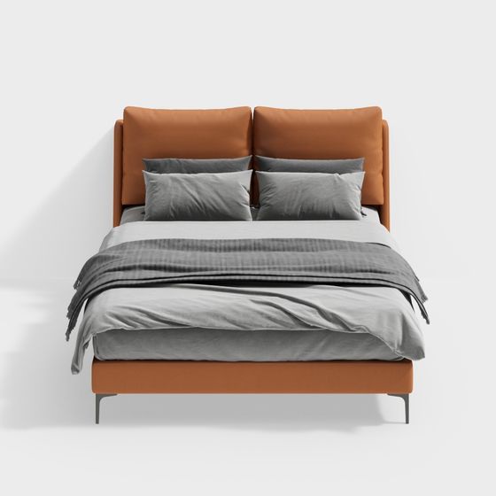 Urban Retreat 3D model Bed for Modern Interiors