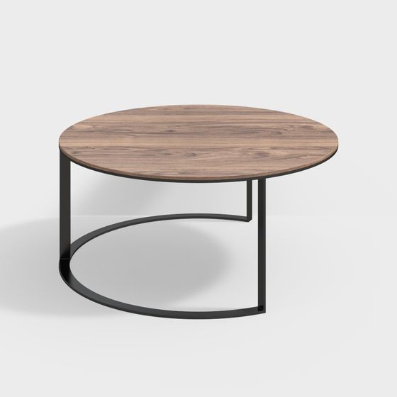 Low-Poly Round Table 3D model for Modern Interiors