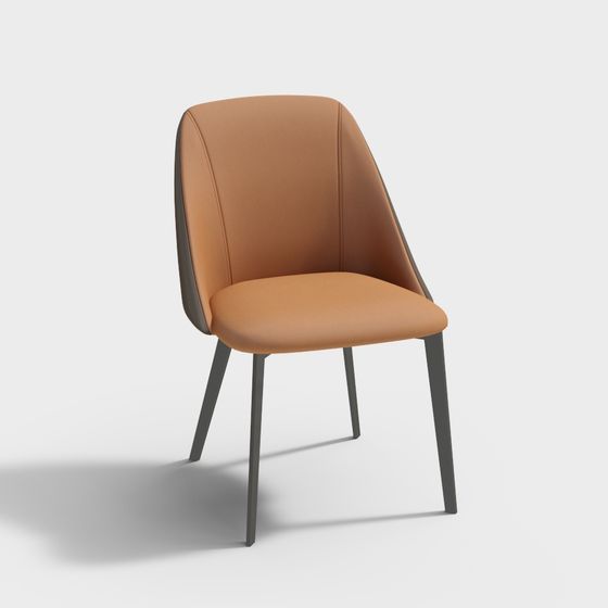 Chuxing Rice Luxury Series Dining Chair 3D Model – Without Arms