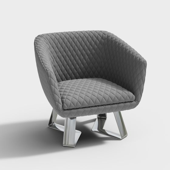 Stylish Leisure Armchair 3D model for Modern Spaces