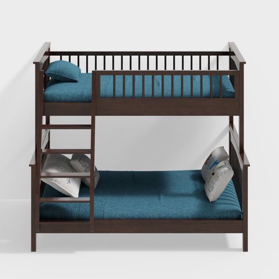 Cama de madera maciza 1,3 metros Serie Nórdica 42-Huasongju W81-15#