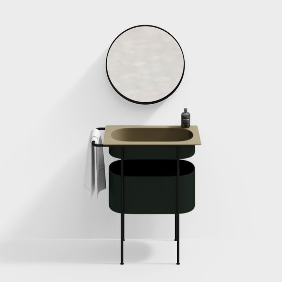 현대식 화장실 캐비닛