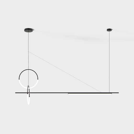 Suspended Geometric Light 3D model