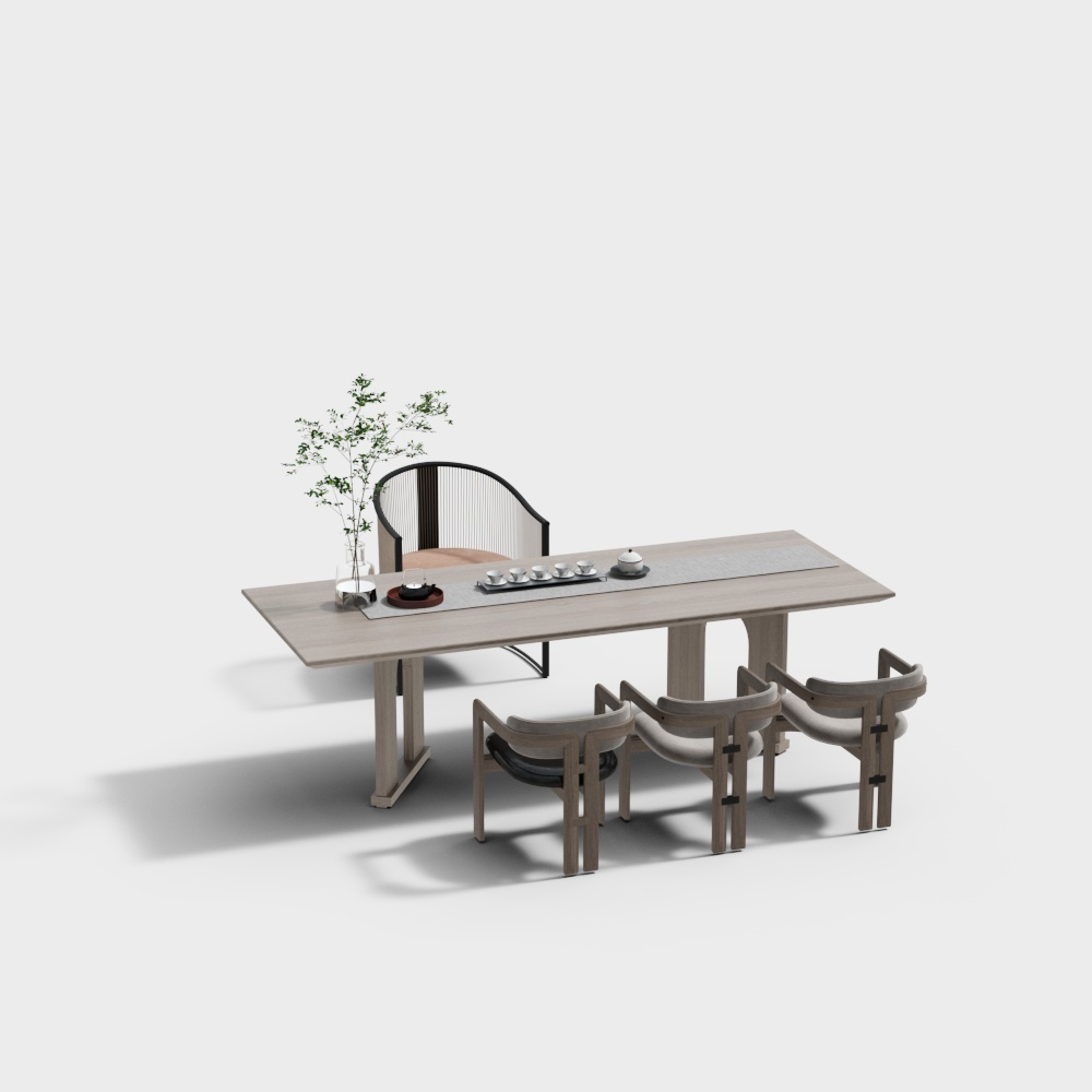 Tea room-tea table combination