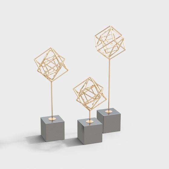 Geometric Light and Shadow 3D Model
