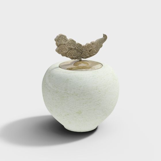 Cloud Wing Fruit 3D model - Nature and Art Fusion