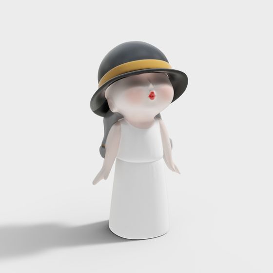 Charming Little Angel 3D model