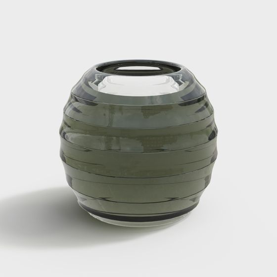 Glass Vortex Vase 3D model