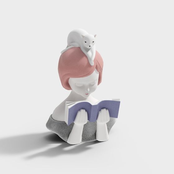 Reading Time 3D Model for Creative Projects