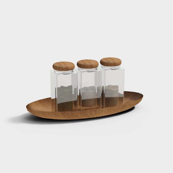Elegant Salt Shaker Set 3D model for Modern Interiors