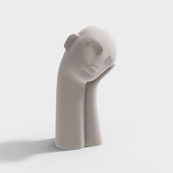 Abstract Thinker 3D model