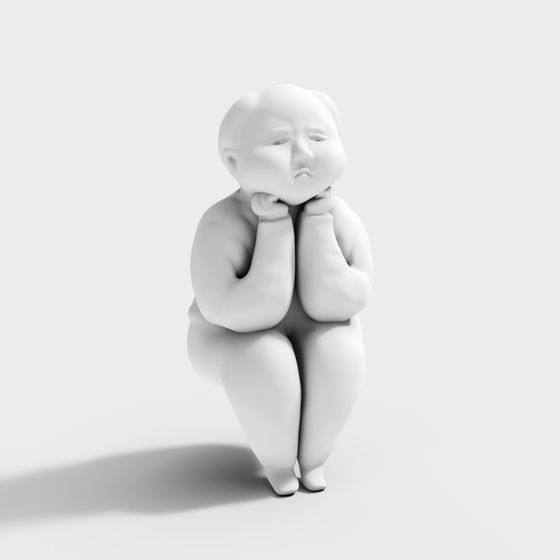 Melancholic Chubby 3D model
