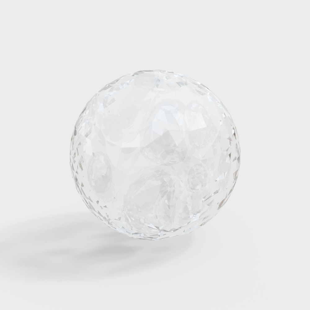 Crystal Ball 3D model - Low Poly Design