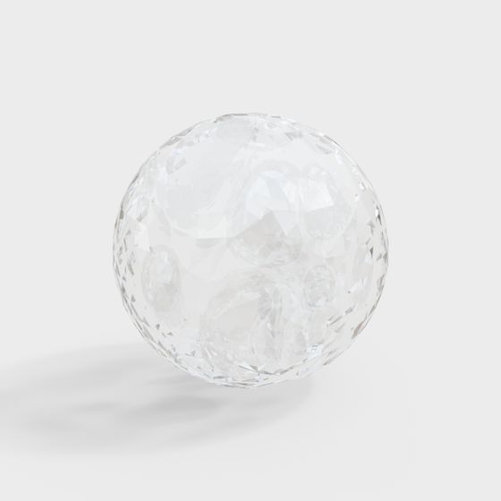 Crystal Ball 3D model - Low Poly Design