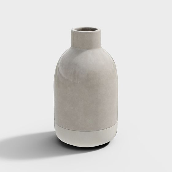 Elegant Low-Poly Vase 3D Model