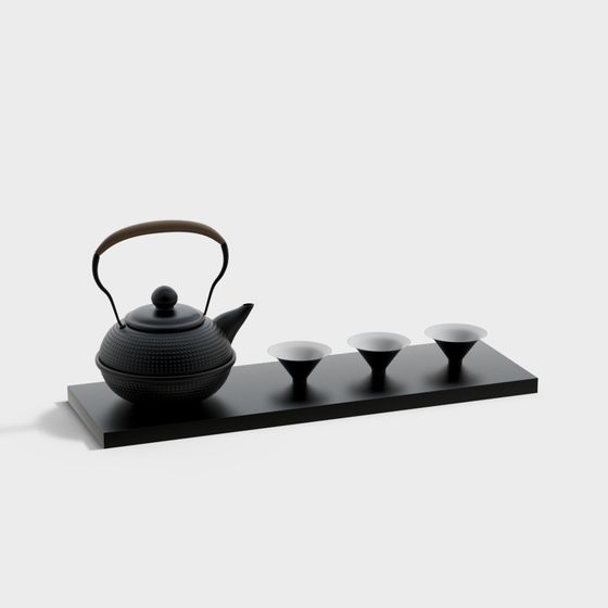 Tea Ceremony Set 3D model