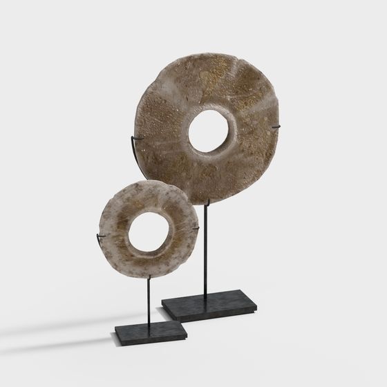 Ancient Jade Disk 3D model