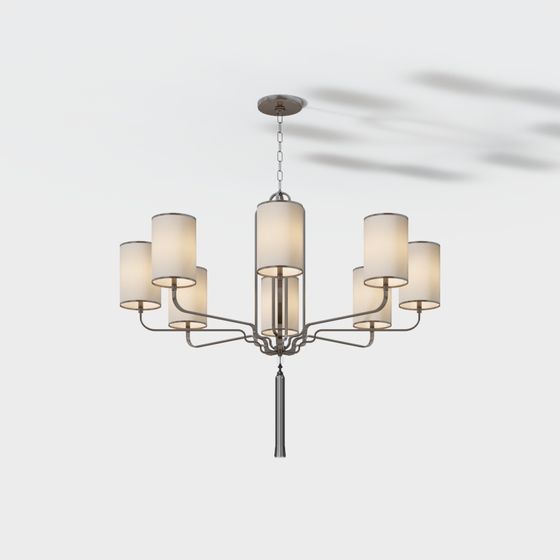 Stylish Low-Polygon Chandeliers 3D model