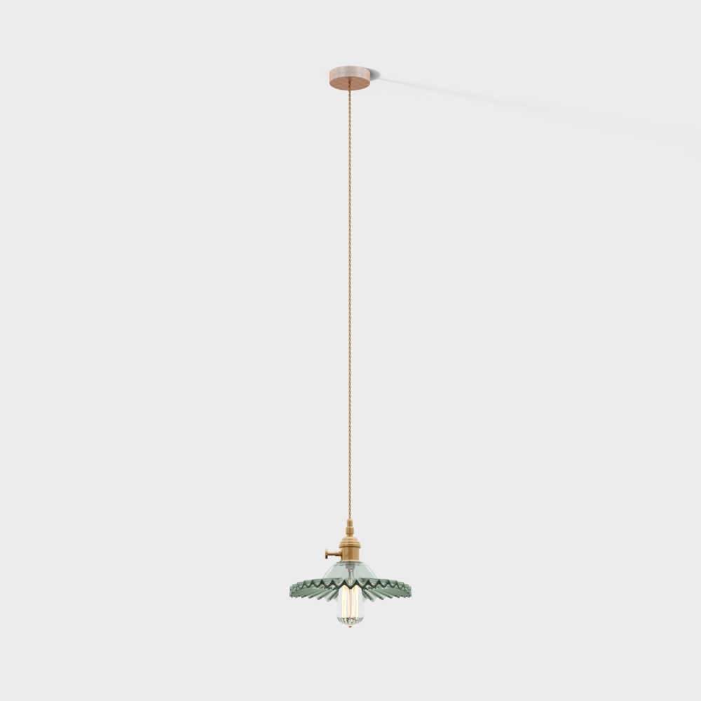 Lampe de maison d'hôtes, style rétro japonais minimaliste nordique de l'ouest, simple et nostalgique en laiton et verre