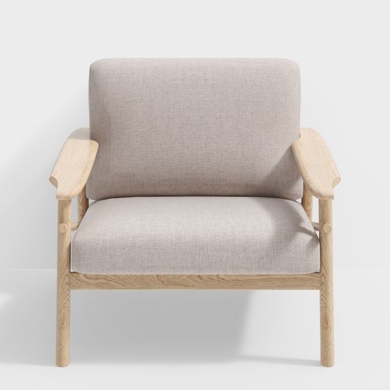 Cozy Lounge Chair 3D model