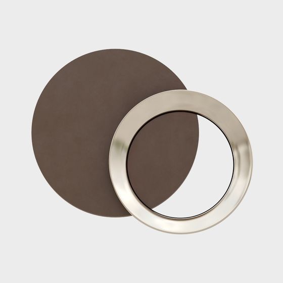 Elegant Round Decorative Mirror 3D model