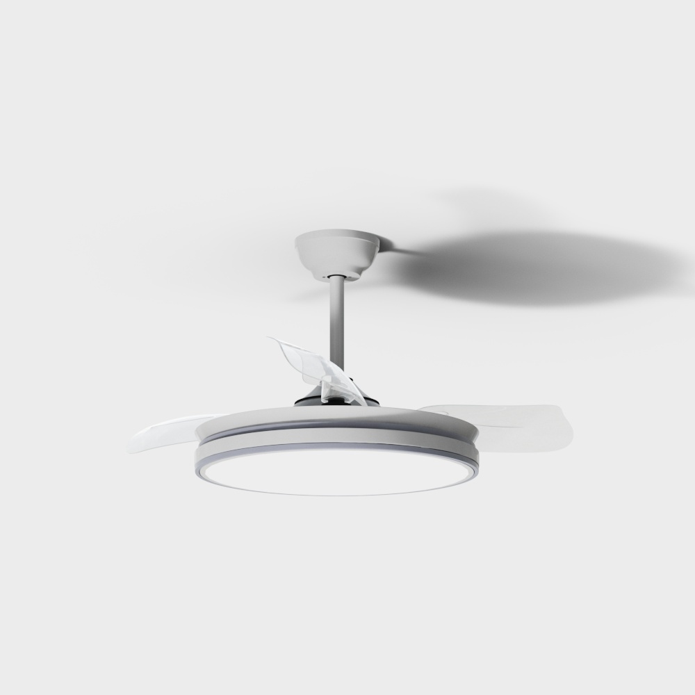 Elegant Minimalist Ceiling Fan 3D model