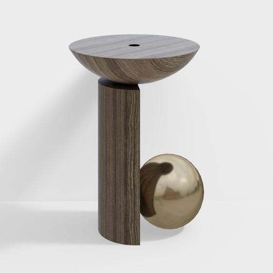 Minimalist Round Table 3D model