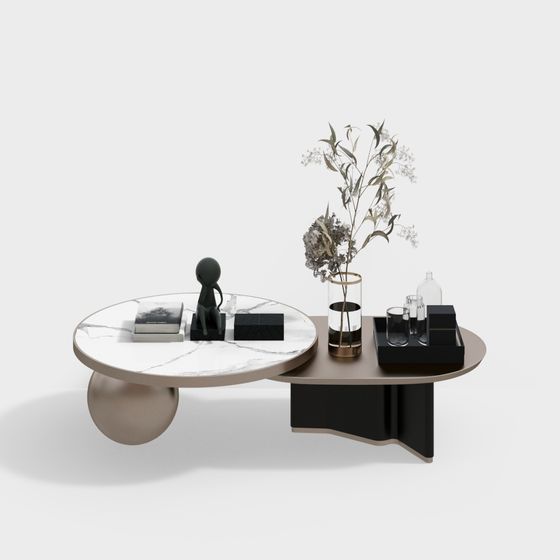 Minimalist Living Room Coffee Table 3D model