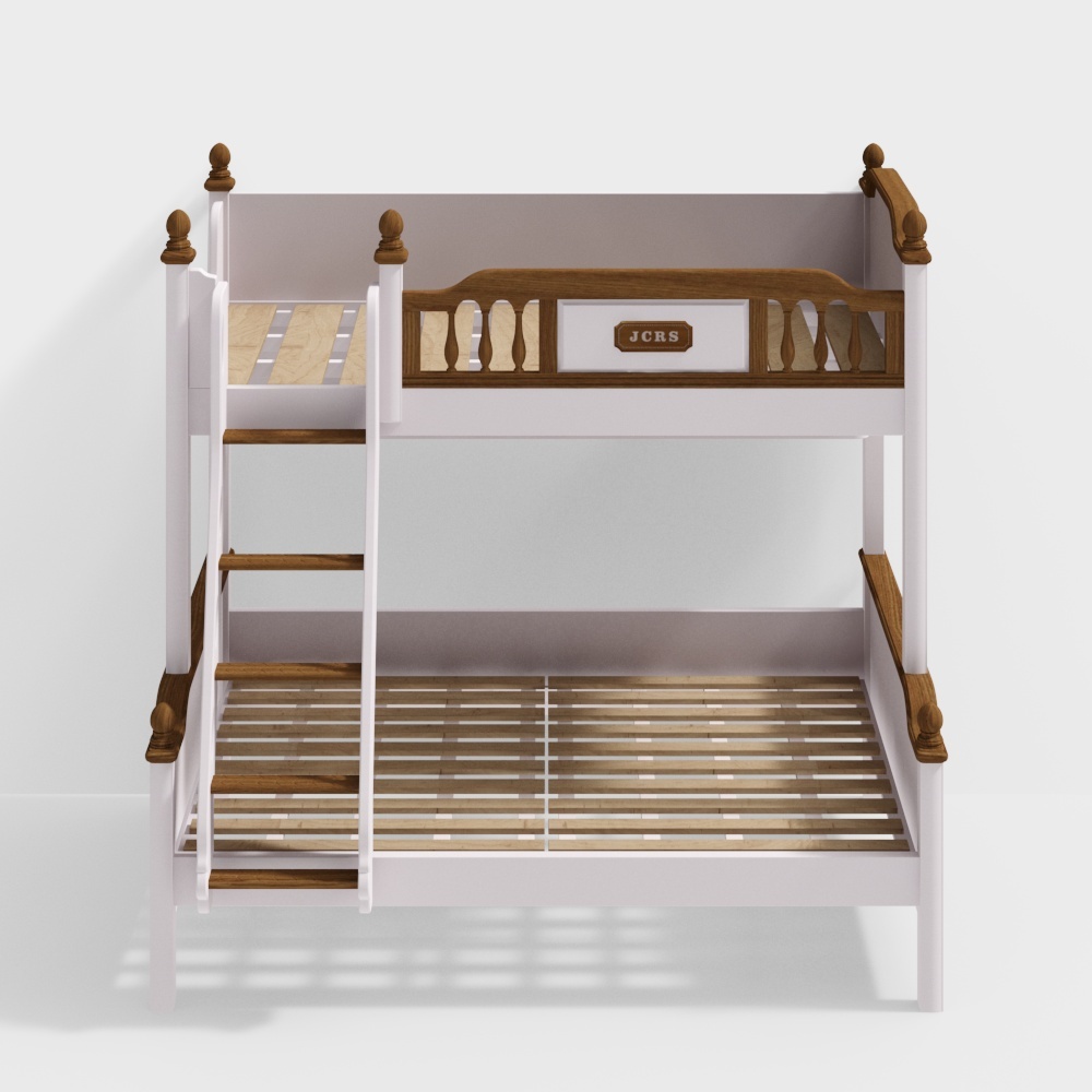 Cozy Bunk Bed 3D model