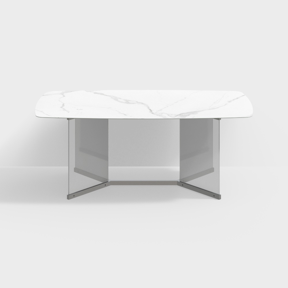 Marble Dining Table 3D model